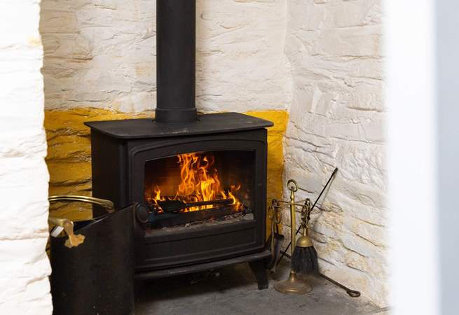 Cosy cottage wood-burner