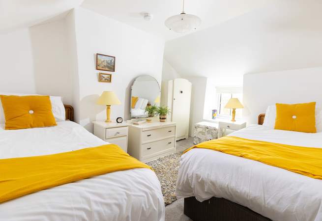 The twin bedroom.