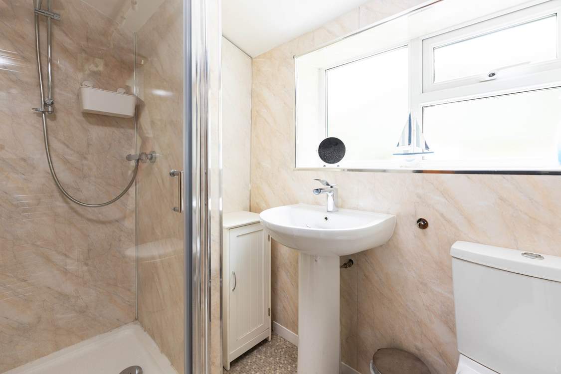 The shower-room is located on the ground floor.