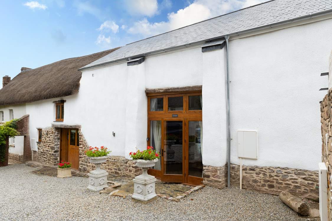 The front parking courtyard is shared with The Hayloft, however there is plenty of parking.