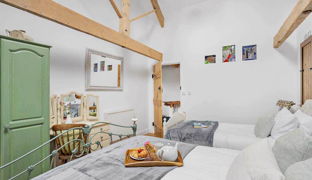 Head back out onto the landing.