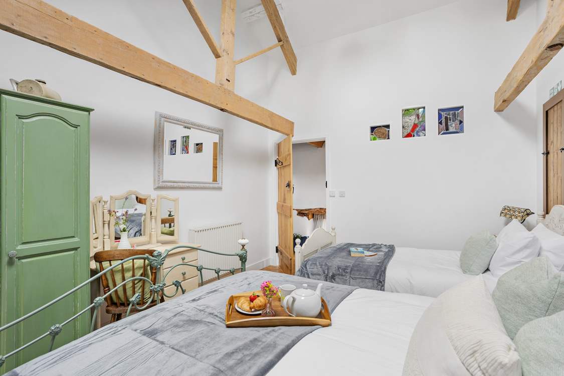 Head back out onto the landing.