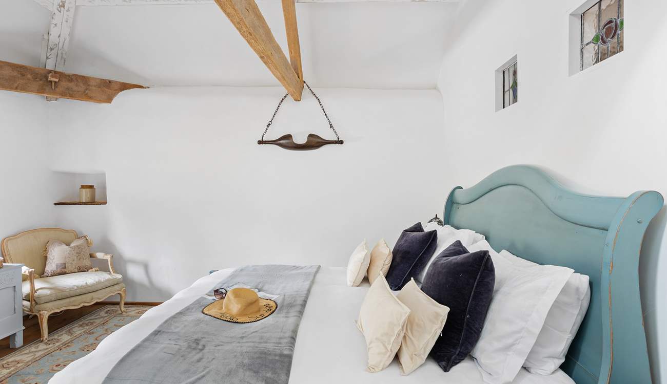 The sumptuous bed means you will sleep well each night.