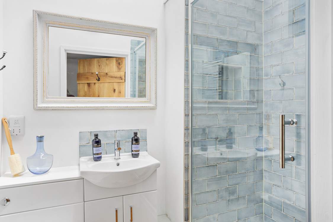 The perfectly styled en suite shower-room.