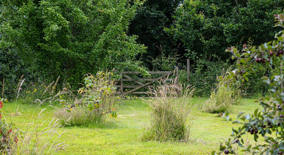 A total of five acres can be explored when staying at The Threshing Barn. 