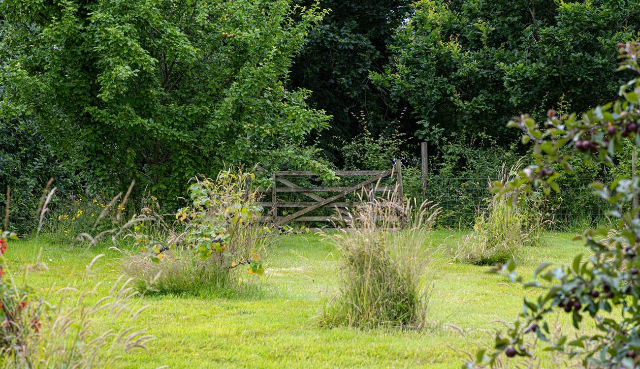 A total of five acres can be explored when staying at The Threshing Barn. 