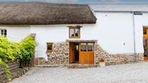 The front parking-area is shared with The Threshing Barn however there is extra parking on the owner's drive.