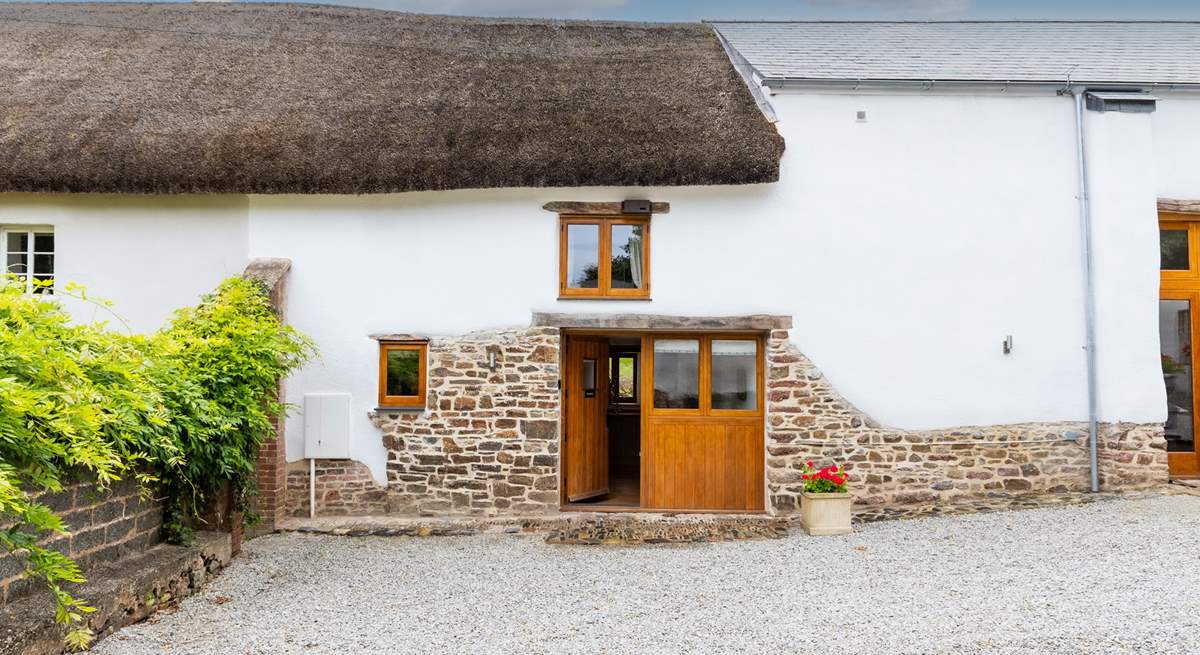 The front parking-area is shared with The Threshing Barn however there is extra parking on the owner's drive.