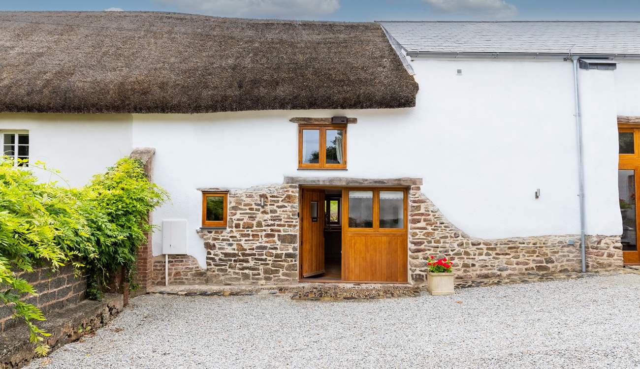 The front parking-area is shared with The Threshing Barn however there is extra parking on the owner's drive.