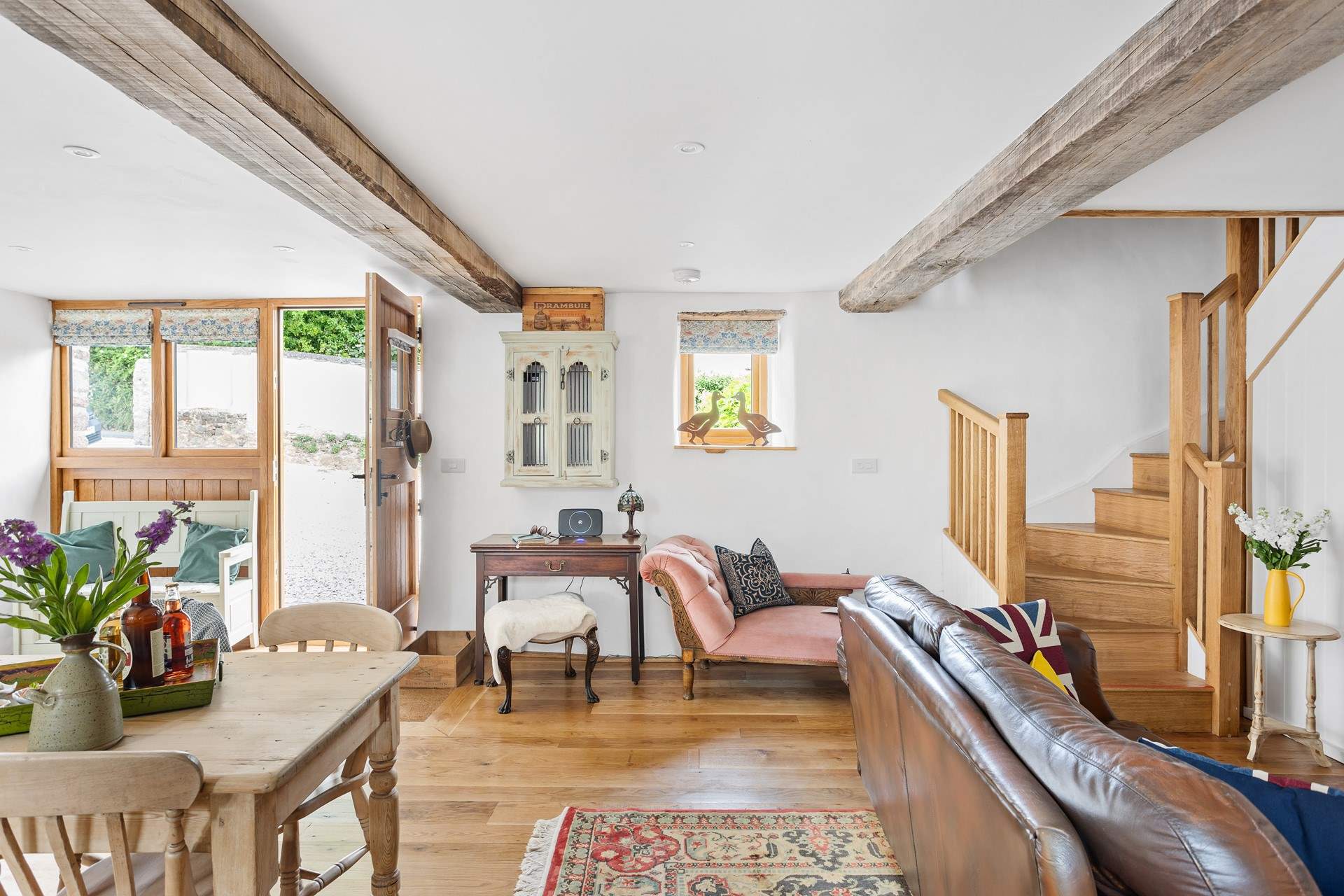 A room that's enhanced by the beautifully handpicked furniture.