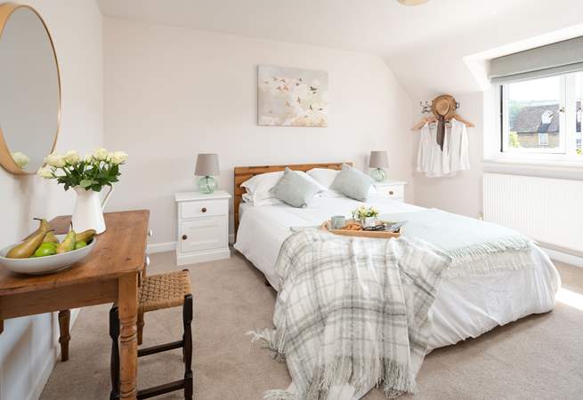 One of two beautiful bedrooms.