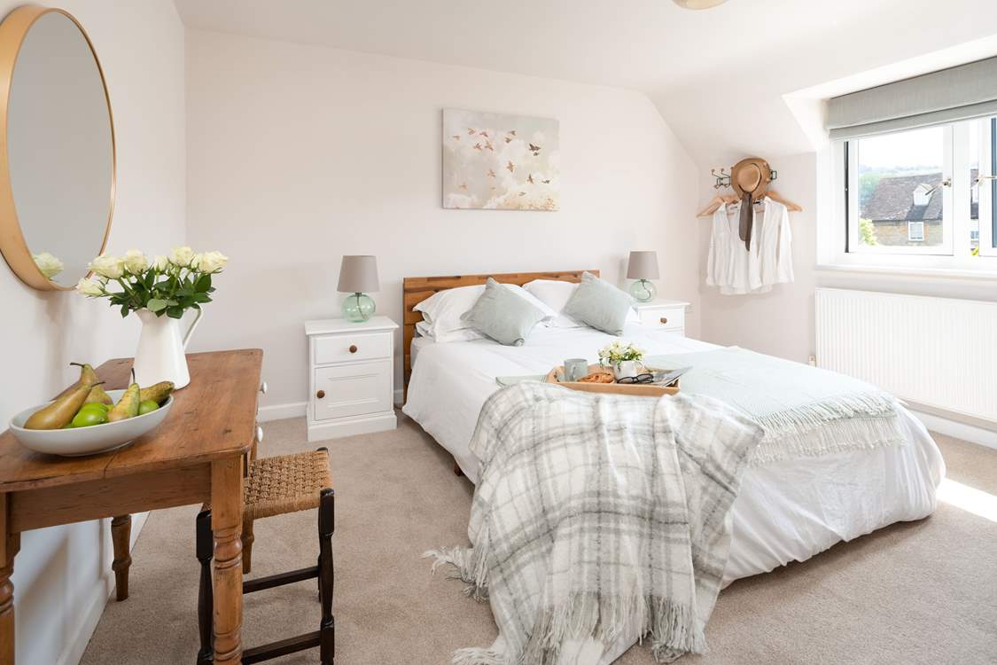 One of two beautiful bedrooms.