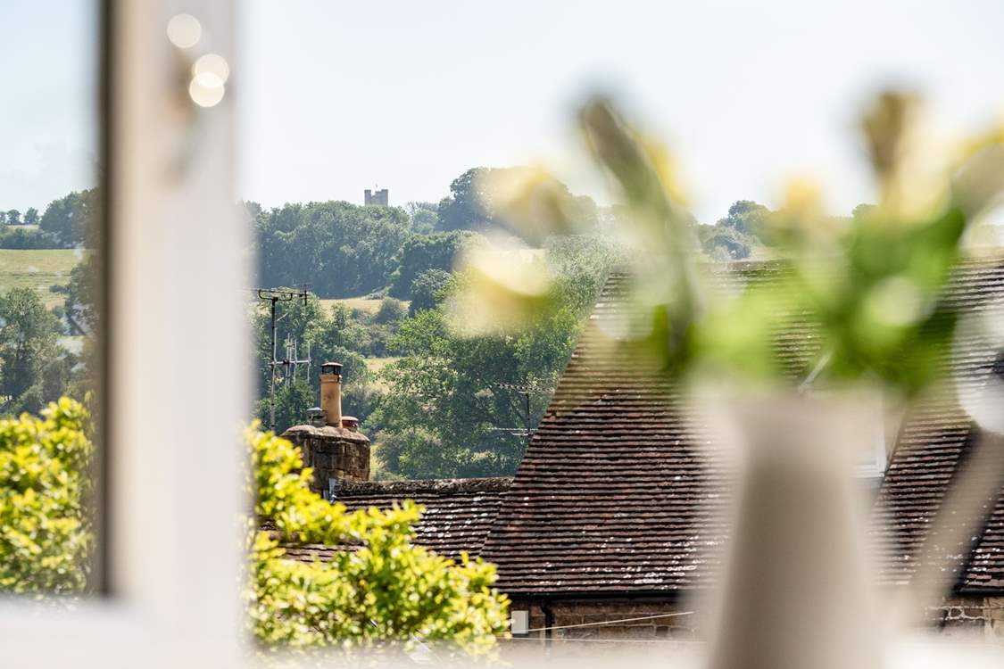 Look into the distance to the famous Broadway Tower.