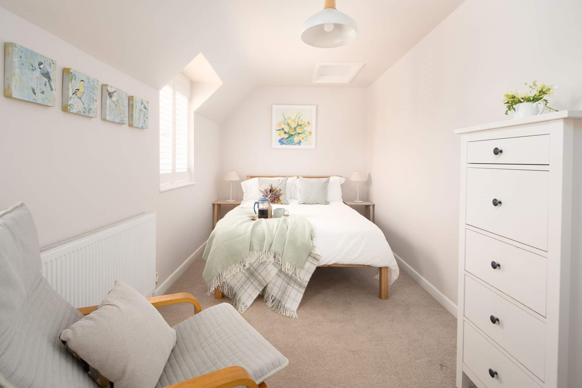 The second bedroom is lovely and cosy.