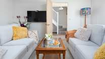 The sitting-room is a lovely social space.