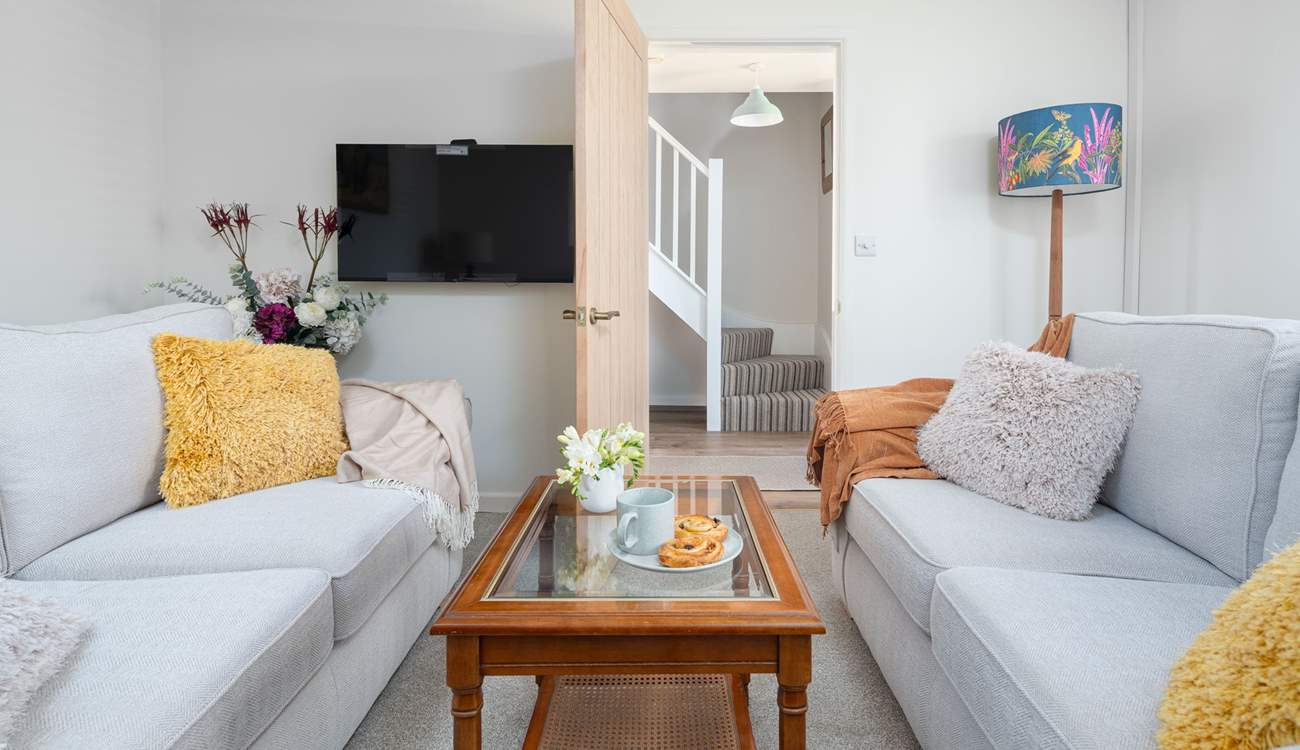 The sitting-room is a lovely social space.