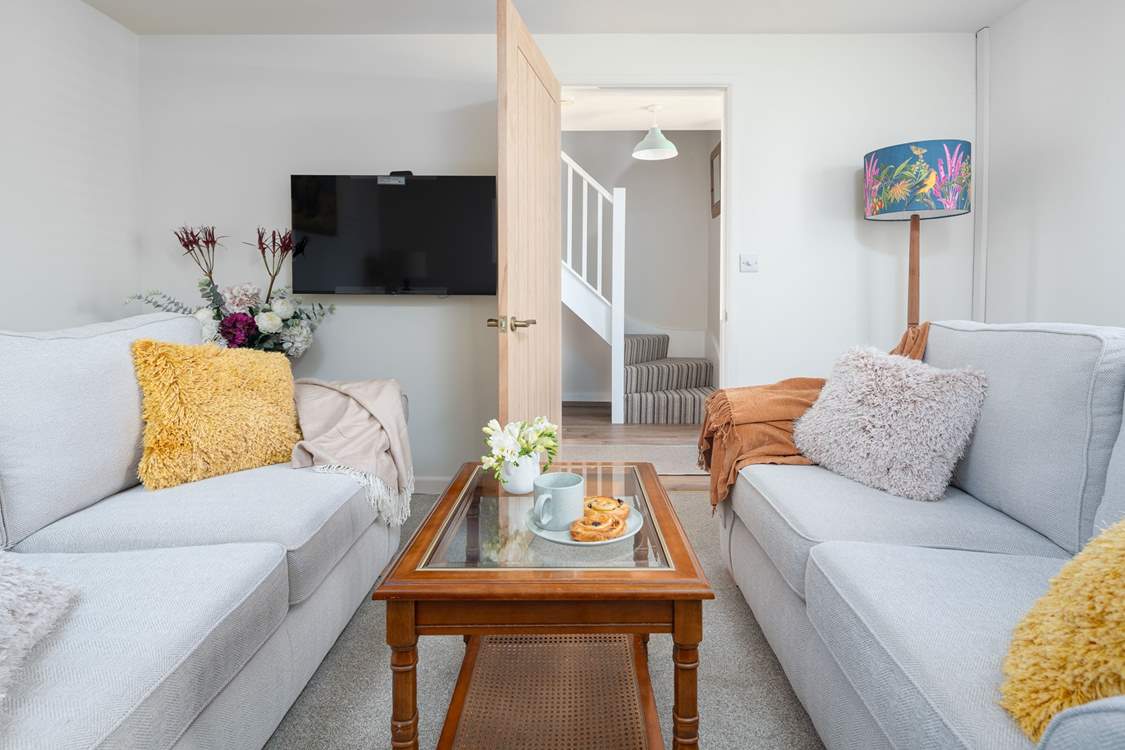 The sitting-room is a lovely social space.