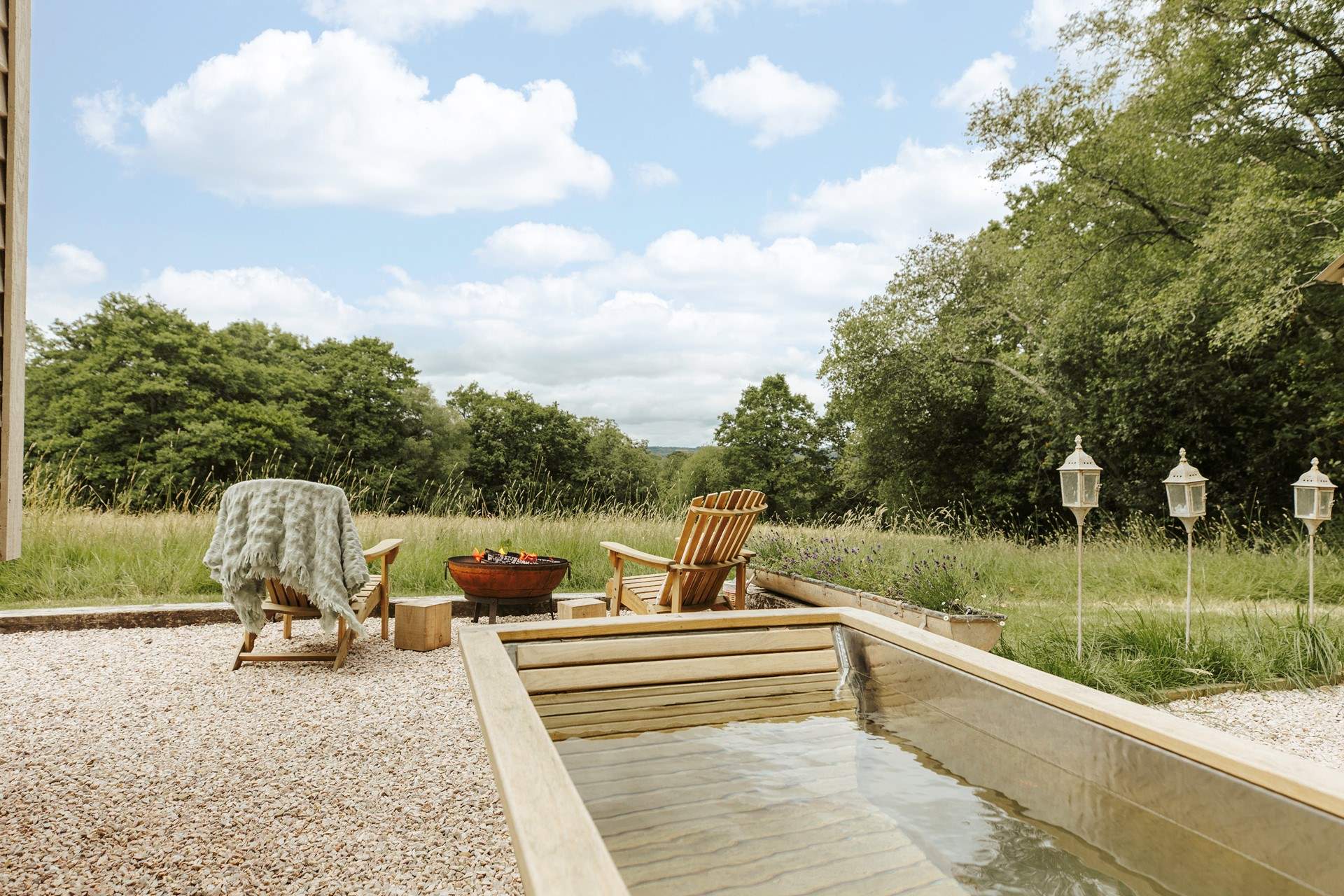 A soak in the Hikki Swedish wood-fired bathtub is good for the soul. 