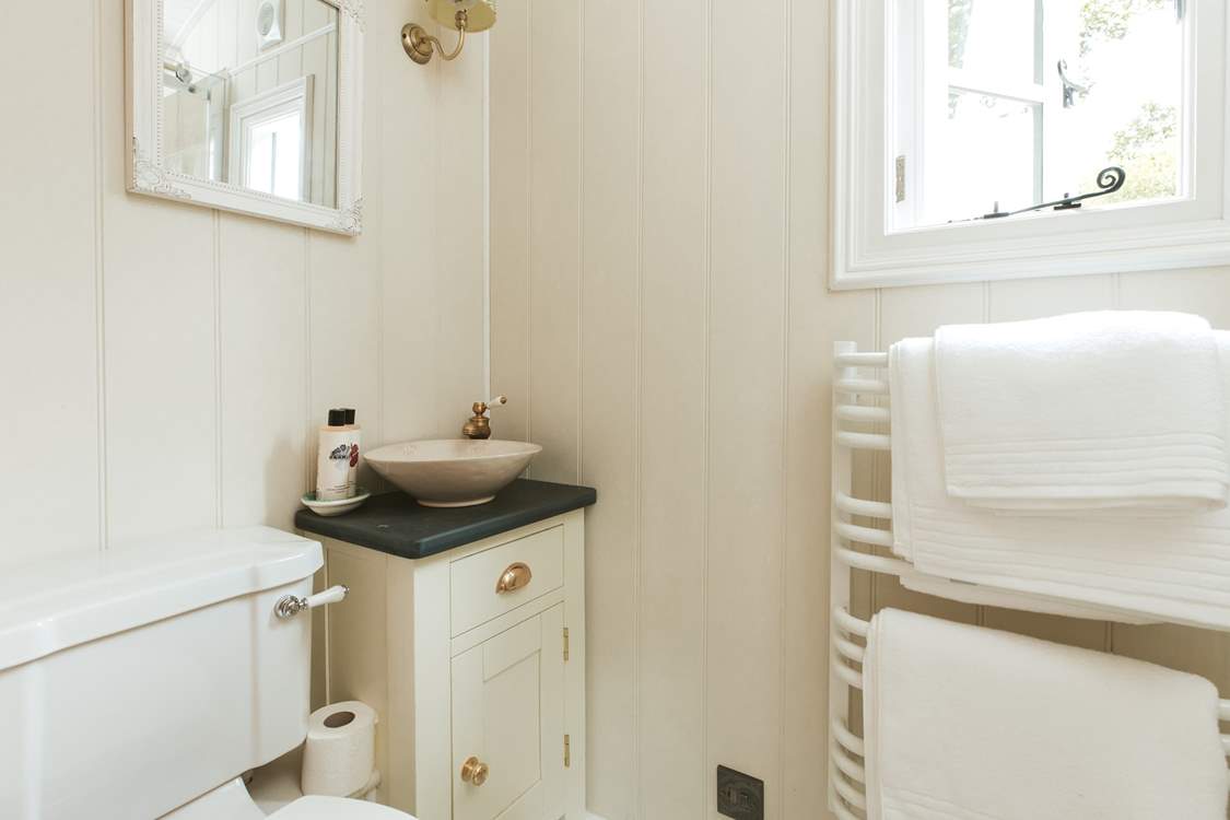 The en suite shower-room is just the spot for refreshing after a day of adventures.