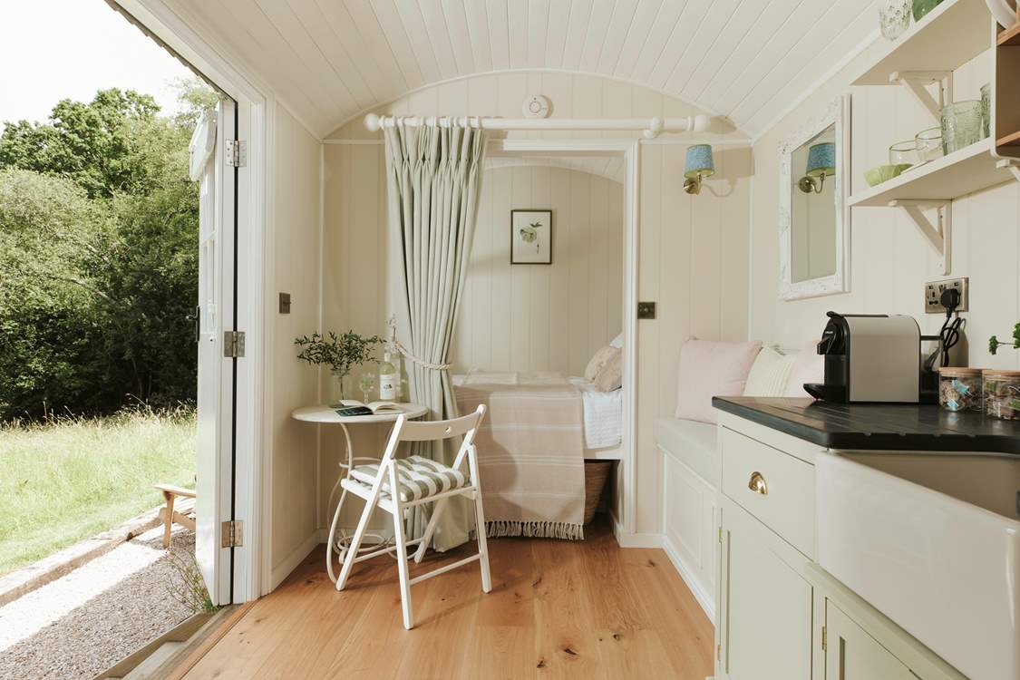 And the stylish interiors add the perfect touch of luxury to your stay in nature.