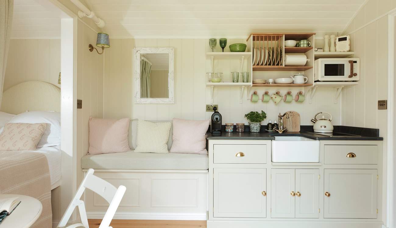 The interiors are chic whilst still being super cosy. 