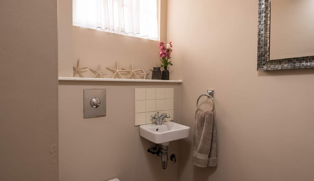 A convenient downstairs WC.