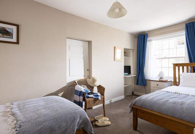 The twin bedroom has a TV for those who want to watch something different.