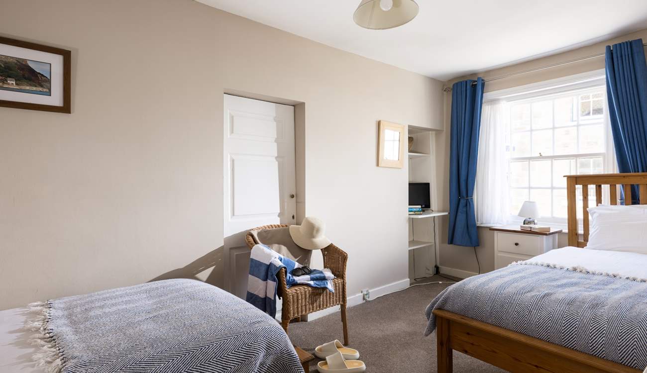 The twin bedroom has a TV for those who want to watch something different.