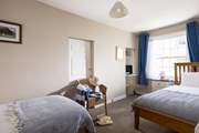 The twin bedroom has a TV for those who want to watch something different.