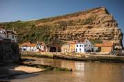 Across the beck to the lifeboat station.
