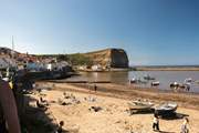 The gorgeous beach at Staithes.
