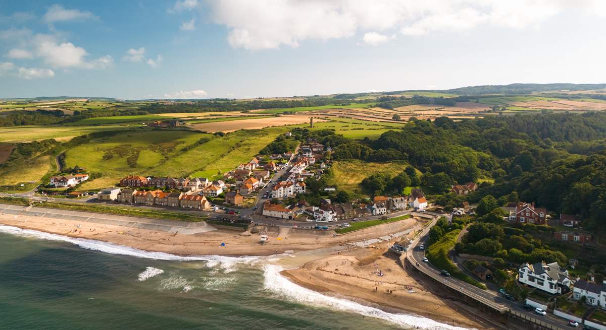 Visit Sandsend, another great beach with the chance of finding a fossil!