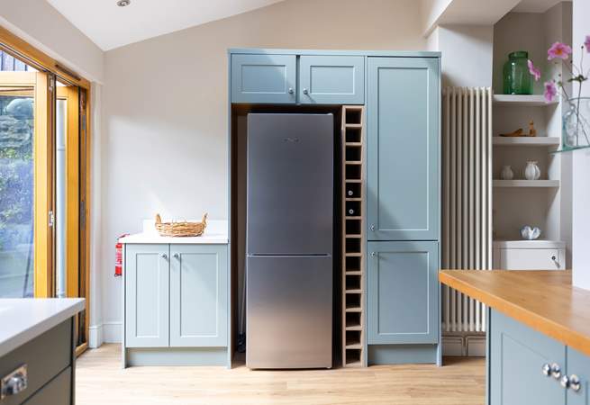 From the dining-area head to the kitchen and out to the lower courtyard. 