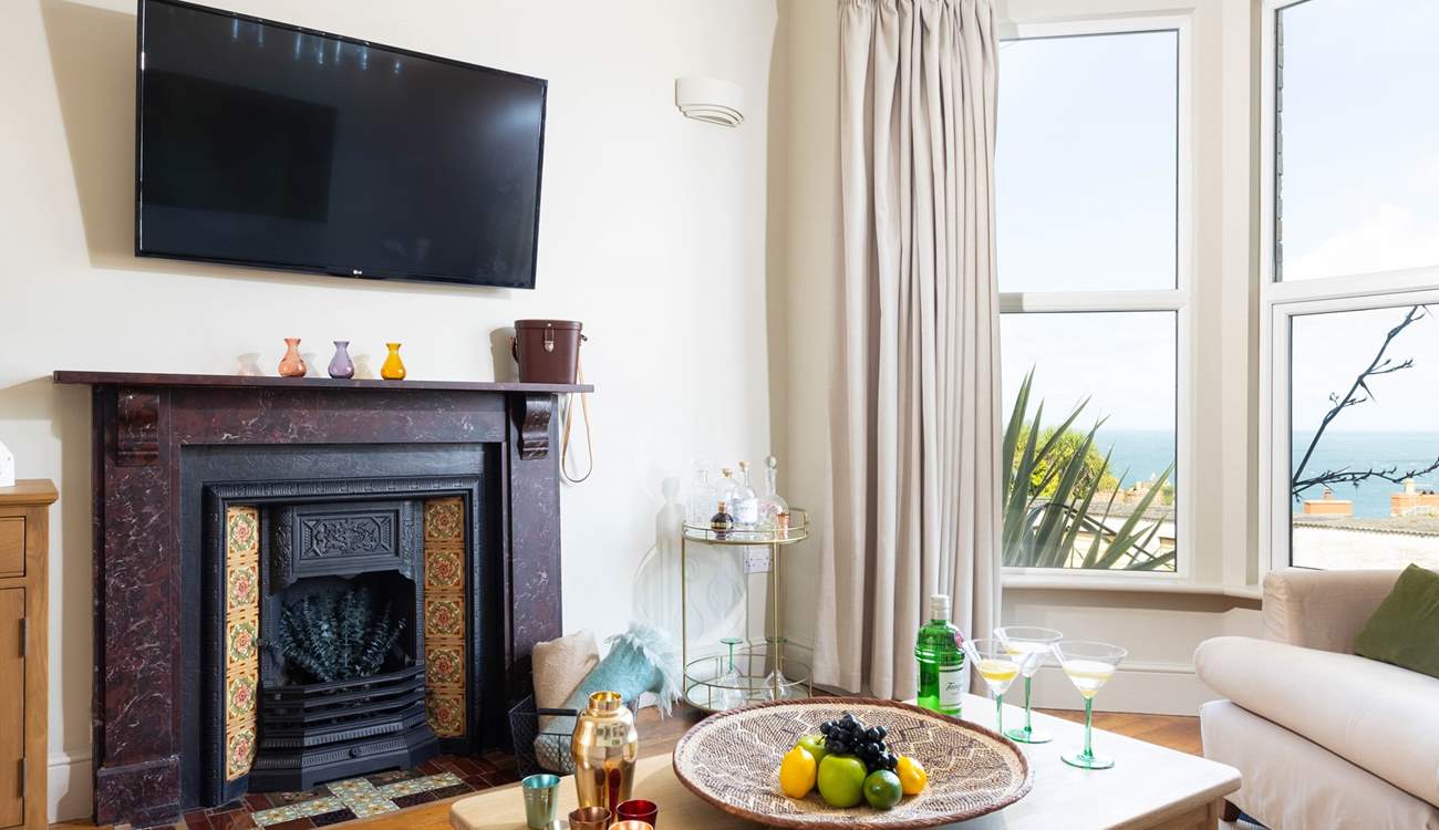 The Smart TV is there should you wish to catch up on a recent movie.