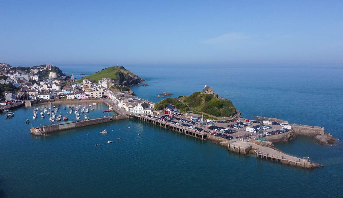 Beautiful Ilfracombe from the harbour, hidden beaches and miles and miles of coastal walks. 
