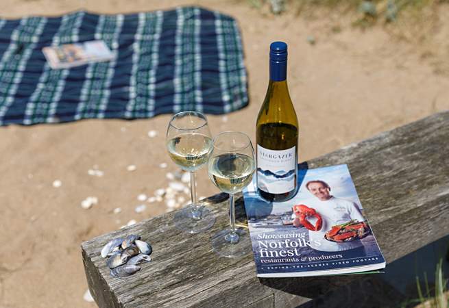 Wavecrest backs directly onto the beach. Visit Galton's Place for a special supper, just a few miles around the coast.