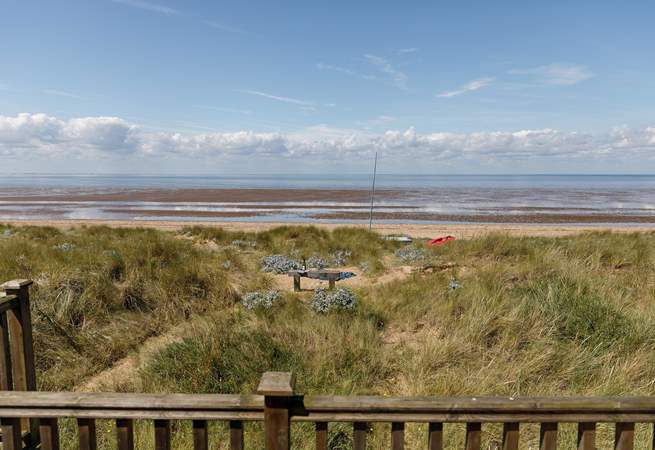 An enchanting view from the first floor sitting-room awaits.