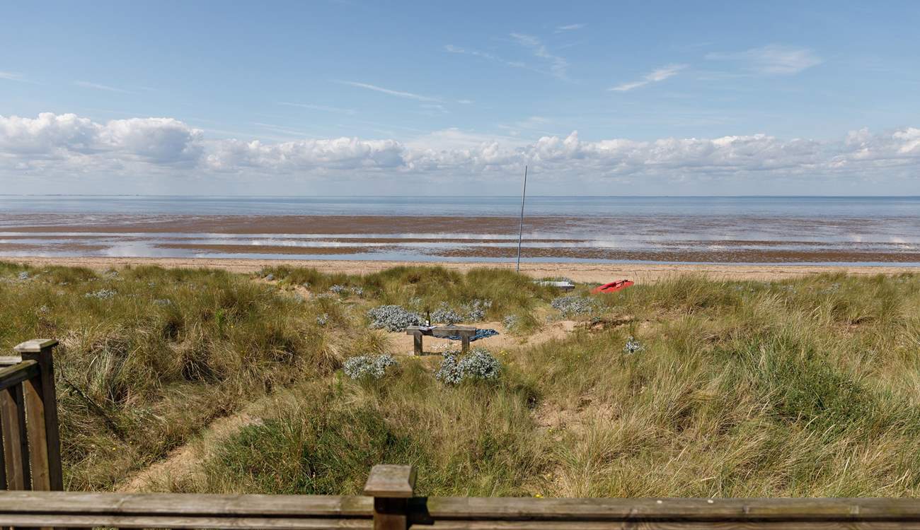 An enchanting view from the first floor sitting-room awaits.
