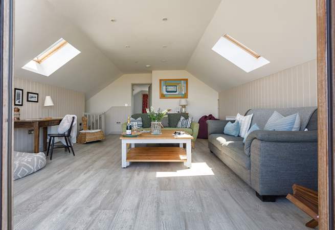 A sneak peak into the upstairs sitting-room from the balcony.