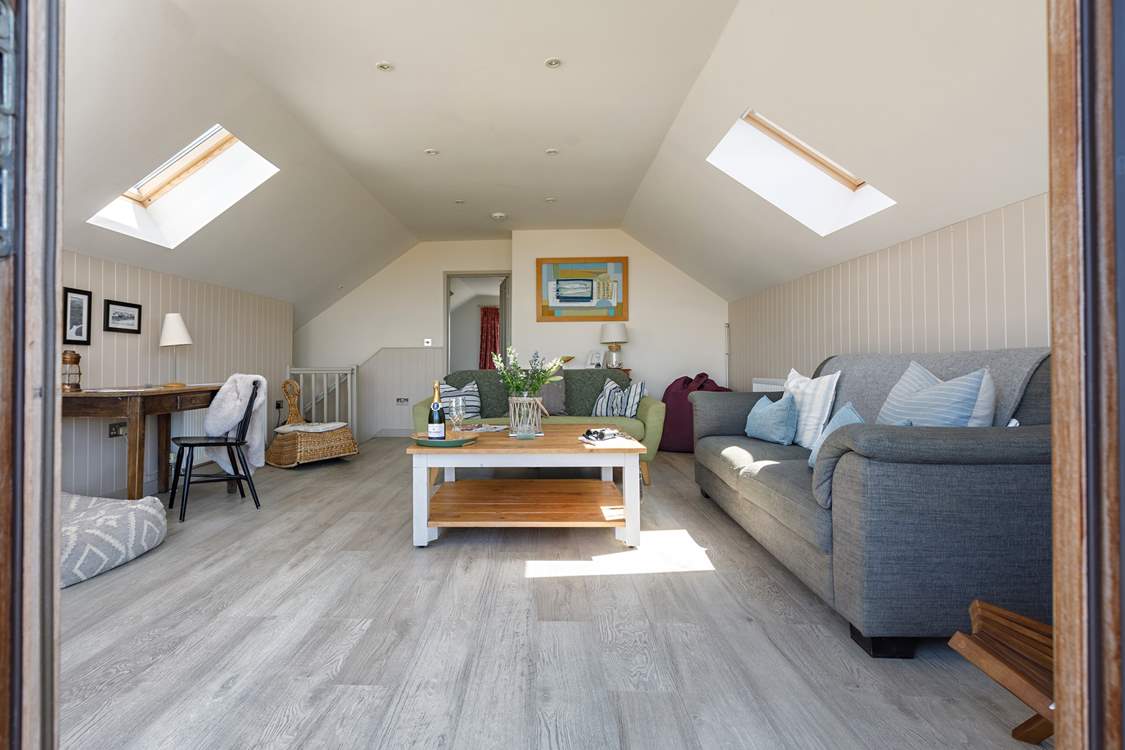A sneak peak into the upstairs sitting-room from the balcony.