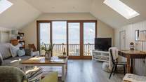 Open up the French doors and breathe in the sea air.