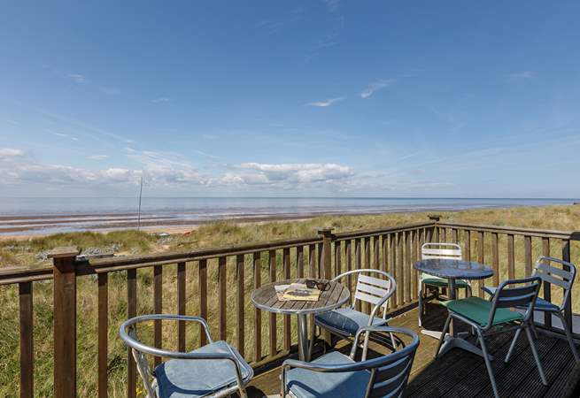 Admire the uninterrupted views from the balcony.