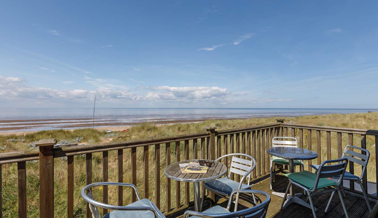 Admire the uninterrupted views from the balcony.