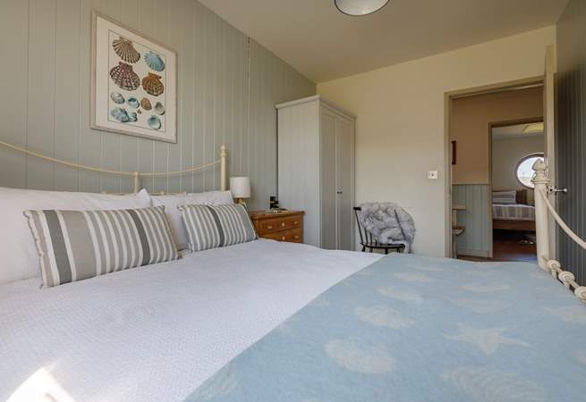 Enjoy a relaxing night's sleep in the sumptuous bed in the ground floor double bedroom.