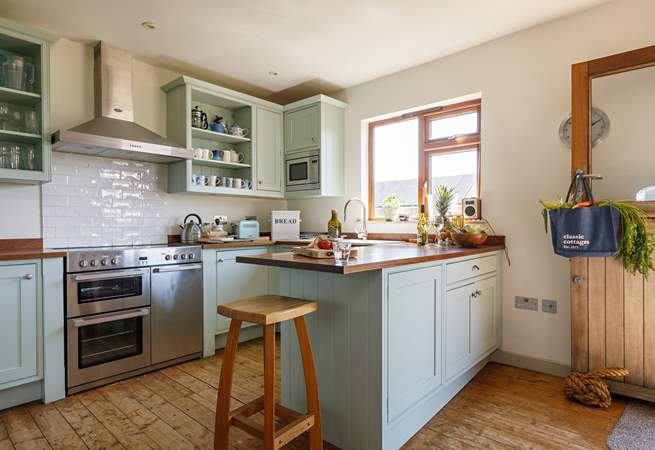 Conjure up a feast in the light-filled kitchen.