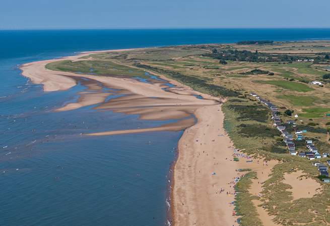 Enjoy a scenic walk to the stunning sandy beaches of Old Hunstanton