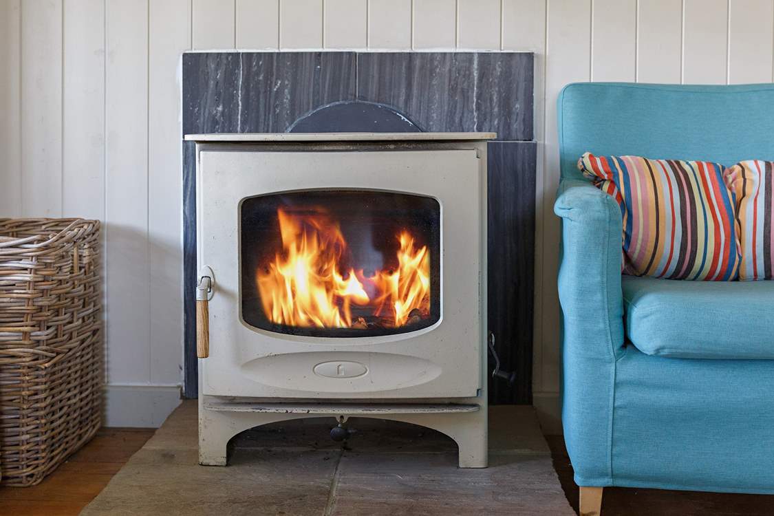 Warm your toes on cooler evenings.