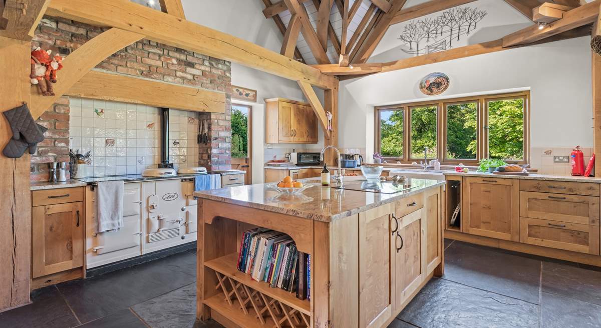 The traditional style kitchen will prove a real pleasure to whip up any feast.