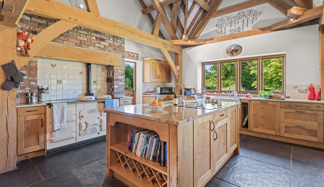 The traditional style kitchen will prove a real pleasure to whip up any feast.