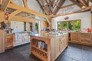 The traditional style kitchen will prove a real pleasure to whip up any feast.
